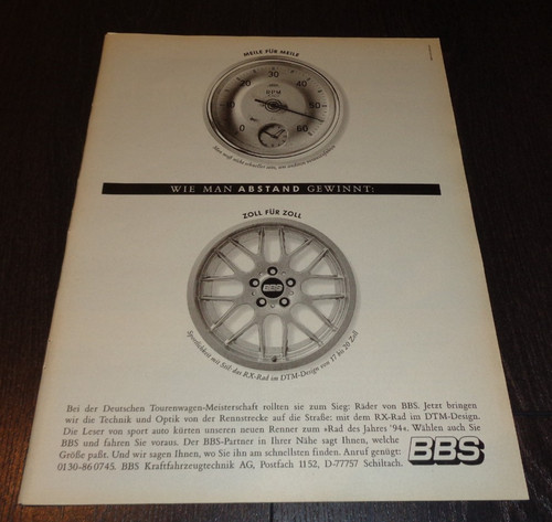 Bbs felgen reklame - bbs, im